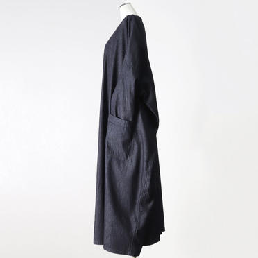 denim wide coat　ONE WASH No.4