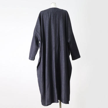 denim wide coat　ONE WASH No.6