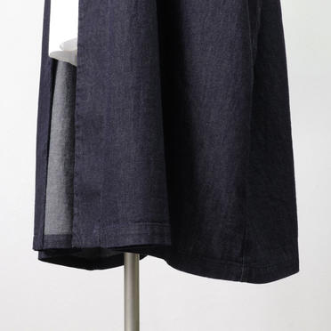 denim wide coat　ONE WASH No.13