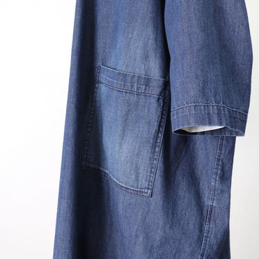 denim wide coat　DAMAGE No.11