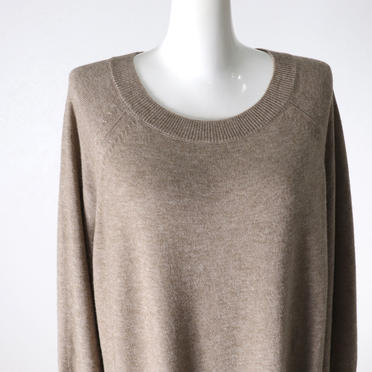 MIDIUMISOLID raglan knitted OP　BEIGE No.8