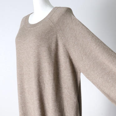 MIDIUMISOLID raglan knitted OP　BEIGE No.9