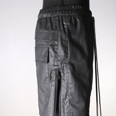 Coated Stretch Layered Shorts Long Pants　BLACK　arco LIMITED EDITION No.8