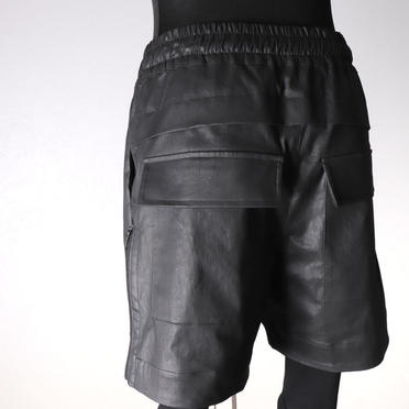 Coated Stretch Layered Shorts Long Pants　BLACK　arco LIMITED EDITION No.9