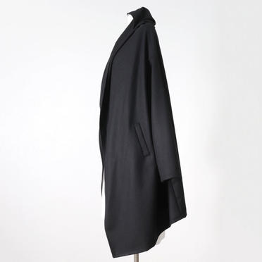 wool drape long C/D　BLACK No.3