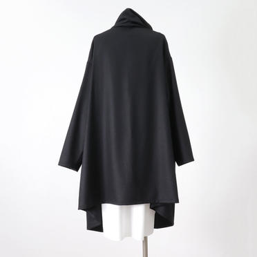 wool drape long C/D　BLACK No.5