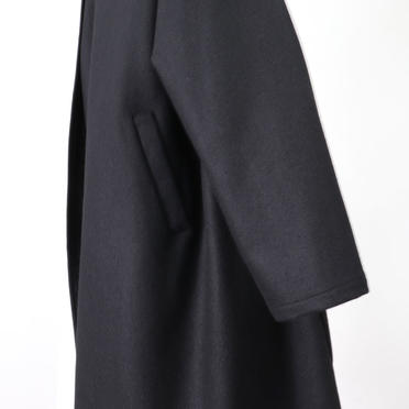 wool drape long C/D　BLACK No.10