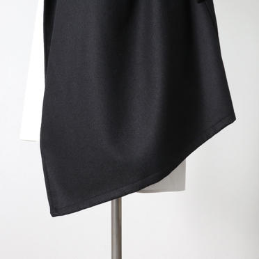 wool drape long C/D　BLACK No.11