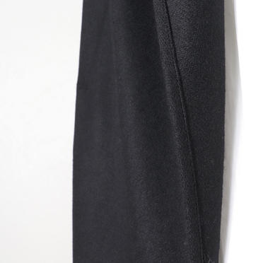 wool drape long C/D　BLACK No.12