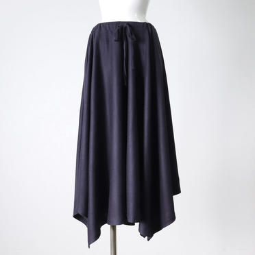 round hem flare skirt　NAVY No.1