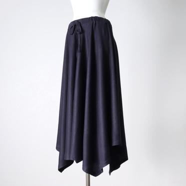 round hem flare skirt　NAVY No.2