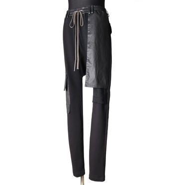 Combi Sweater Sarrouel Skinny Pants　BLACK No.2