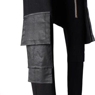 Combi Sweater Sarrouel Skinny Pants　BLACK No.14