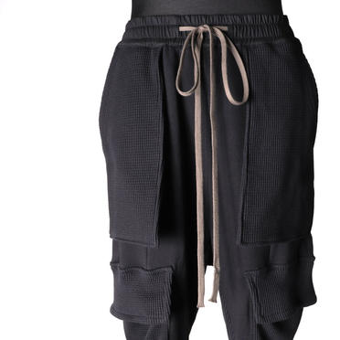 Waffle Combi Jodhpurs Pants　BLACK No.8