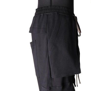 Waffle Combi Jodhpurs Pants　BLACK No.9