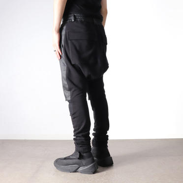 Combi Sweater Sarrouel Skinny Pants　BLACK No.20