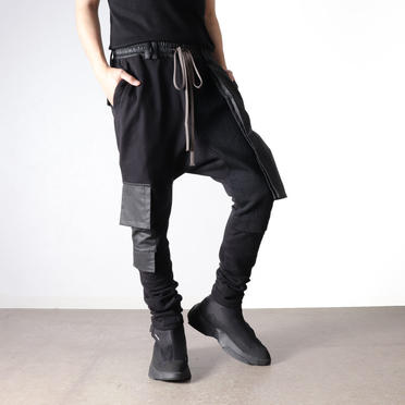 Combi Sweater Sarrouel Skinny Pants　BLACK No.24