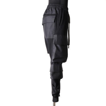 Knit Combi Military Sarrouel Pants　BLACK No.7