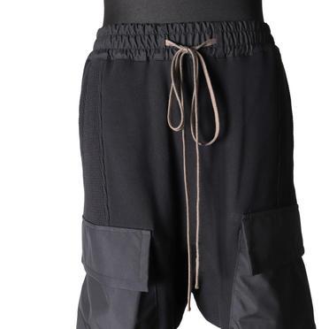 Knit Combi Military Sarrouel Pants　BLACK No.8
