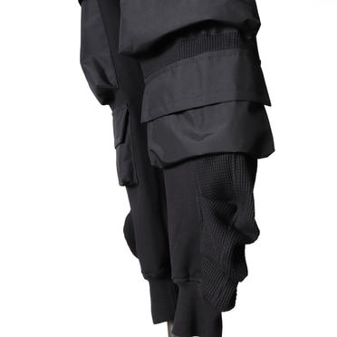 Knit Combi Military Sarrouel Pants　BLACK No.12