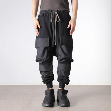 Knit Combi Military Sarrouel Pants　BLACK No.17