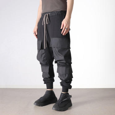 Knit Combi Military Sarrouel Pants　BLACK No.18