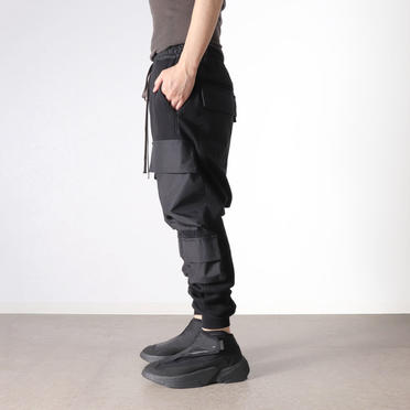 Knit Combi Military Sarrouel Pants　BLACK No.19