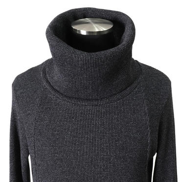 High Neck Waffle Top　D.GREY No.8