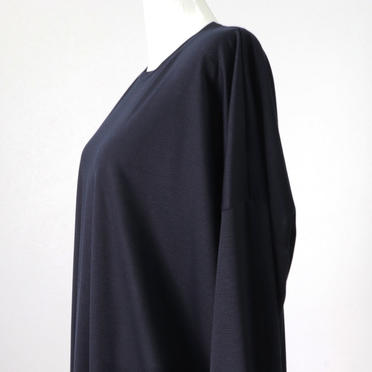 crew neck wide T　NAVY No.8