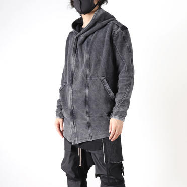 Chemical Dyed Zip Hoodie　GREY No.17