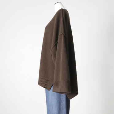 crew neck knit wide PO　D.BROWN No.3