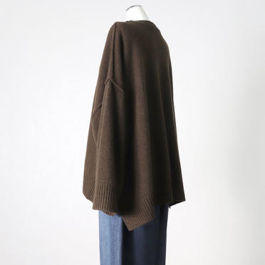 crew neck knit wide PO　D.BROWN No.4