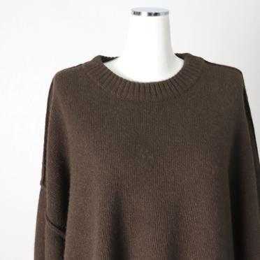 crew neck knit wide PO　D.BROWN No.7