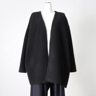 raccoon dual-cardigan　BLACK No.1