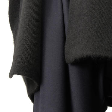 raccoon dual-cardigan　BLACK No.12