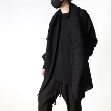 SHAWL COLLAR CARDIGAN　BK×BK No.26