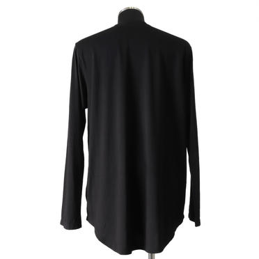 EMBROIDERED LS T-SHIRT　BLACK No.5