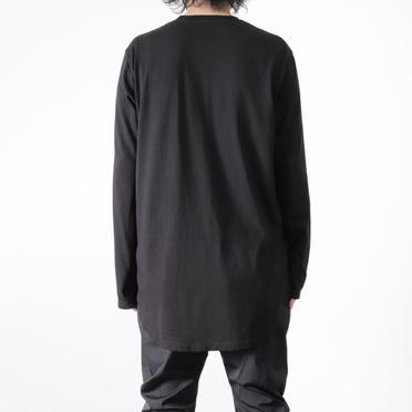 EMBROIDERED LS T-SHIRT　BLACK No.16