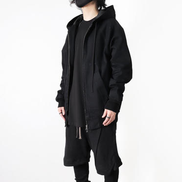 HOODED DENIM BLOUSON　BLACK No.18