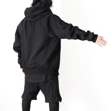 HOODED DENIM BLOUSON　BLACK No.22