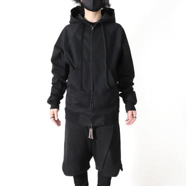 HOODED DENIM BLOUSON　BLACK No.23