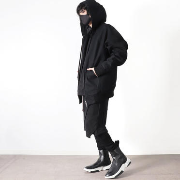 HOODED DENIM BLOUSON　BLACK No.30