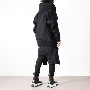 HOODED DENIM BLOUSON　BLACK No.28