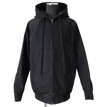 HOODED DENIM BLOUSON　BLACK No.1