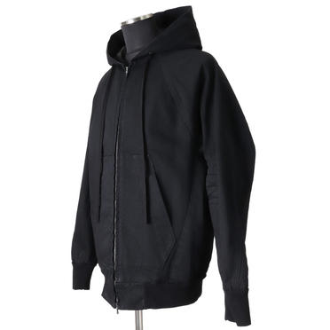 HOODED DENIM BLOUSON　BLACK No.2