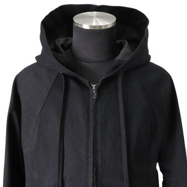 HOODED DENIM BLOUSON　BLACK No.7