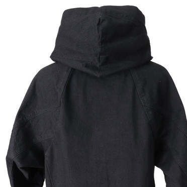 HOODED DENIM BLOUSON　BLACK No.9