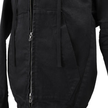 HOODED DENIM BLOUSON　BLACK No.11