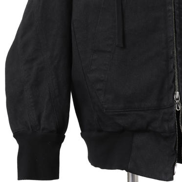 HOODED DENIM BLOUSON　BLACK No.13