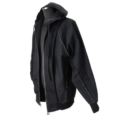 HOODED DENIM BLOUSON　BLACK No.16